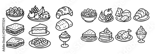 Buffet Icon Sketches