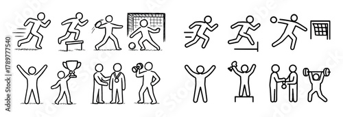 Sports Icon Sketches