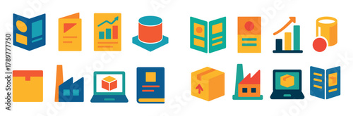 Colorful Industrial Icons