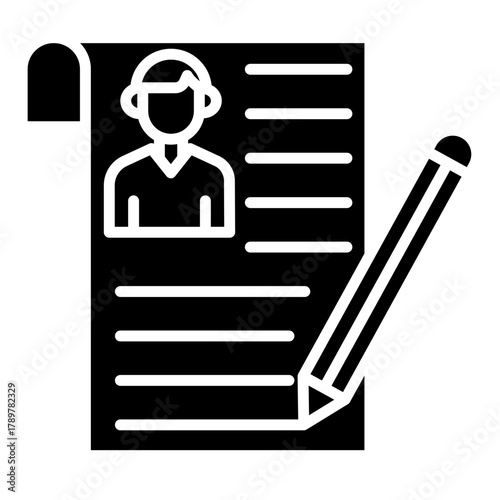 Curriculum Vector Icon