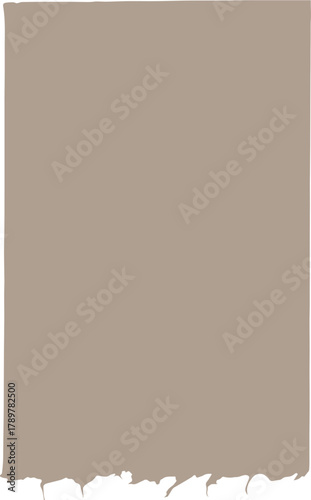 an old piece of paper with a torn end