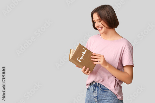 Young woman in stylish t-sh...