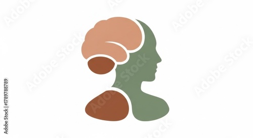 Human Centric Artificial Intelligence Icon Soft Curves Warm Earthy Tones