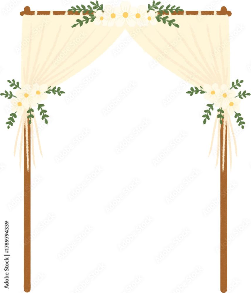 Obraz premium flower backdrop decorations 