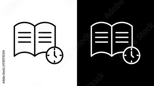Lifelong Learning White Icon Set Design