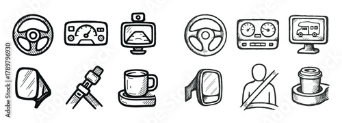 Motorhome Icon Set