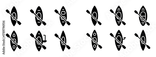 Kayak Icon Set