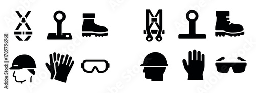 Roofer Safety Icons