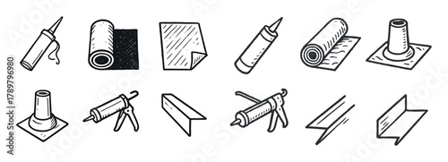 Roofer Tools Icons