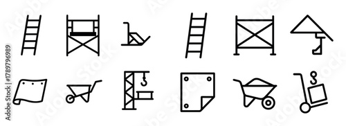 Roofer Tools Icons