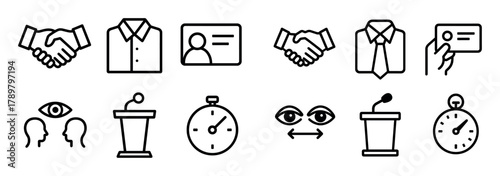 Business Etiquette Icons