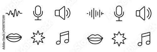 Minimalist Audio Icons
