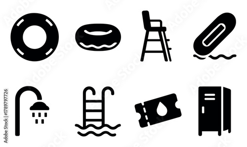 Water Attractions Icons