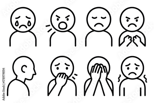 Negative Emotion Icons