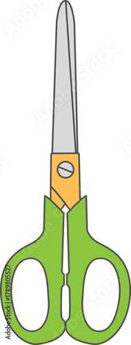 Vector illustration of a scissor