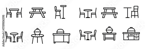 Garden Furniture Icons