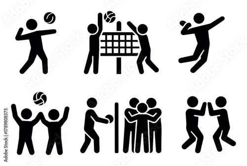 Beach Volleyball Icons