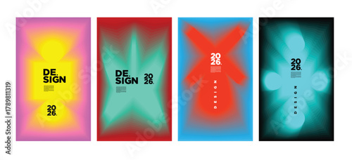 Cover and Poster Design Template for Magazine. Trendy Vector Typography and Colorful Illustration Collage for Cover and Page Layout Design 2026