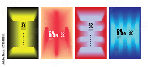 Cover and Poster Design Template for Magazine. Trendy Vector Typography and Colorful Illustration Collage for Cover and Page Layout Design 2026