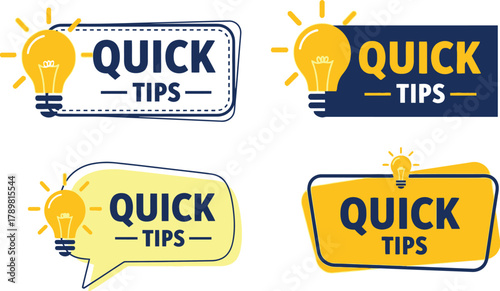 Get smart ideas with quick tips and bright lightbulb graphics