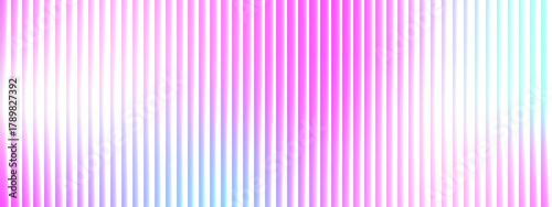 Vibrant gradient ribbed glass stripes background. Abstract pastel ripple glass texture with vertical lines. Modern holographic striped pattern.