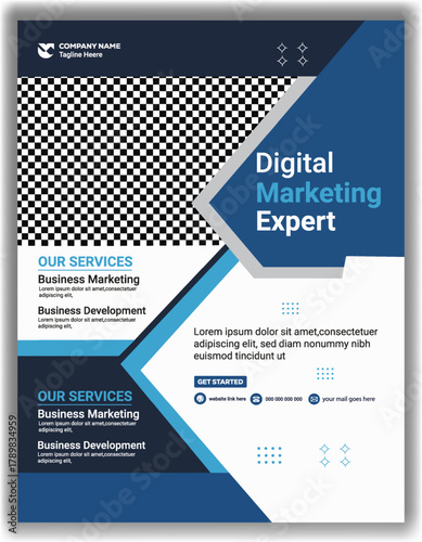 Professional Marketing Agency Flyer Modern Business Promotion Template Design