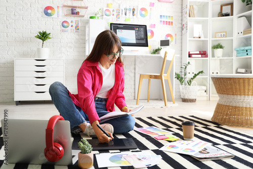 Young female graphic design...