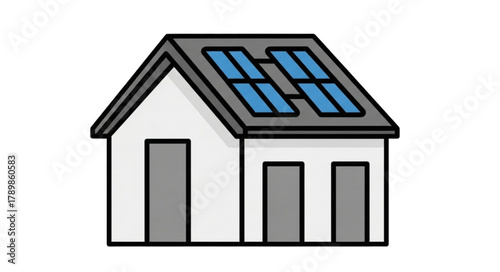 Modern home design showcasing solar panels, symbolizing sustainable living and renewable energy sources for eco conscious buyers and environmentally-friendly homes