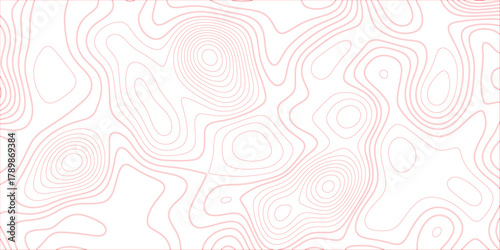 Abstract colorful gradient Topographic line map background with shadows. Contour elevation topographic and textured Background Modern design with White background with topographic wavy Patte.	