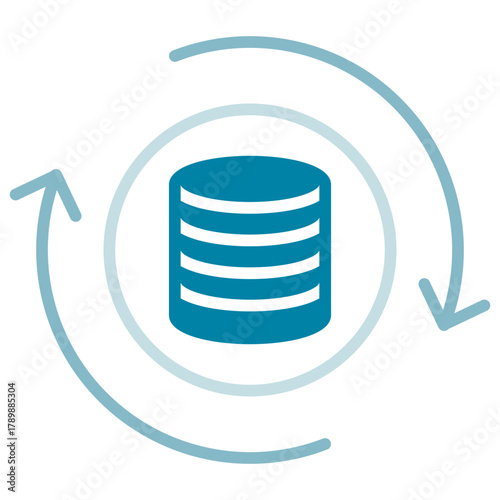 Database Dual Tone Glyph Icon