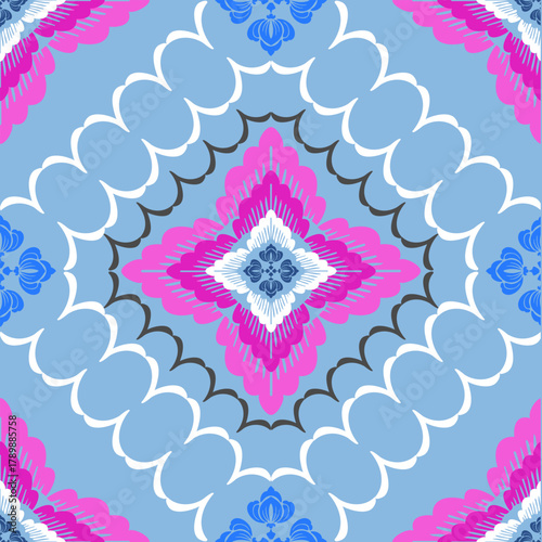 Geometric Ethnic traditional seamless , Aztec, Tribal, Hmong, Native American Indian, Pattern design for wrap, carpet, decorative illustraion
