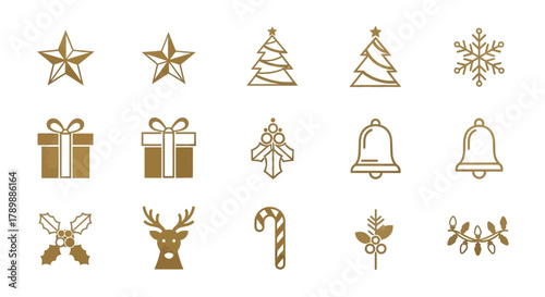 golden christmas tree