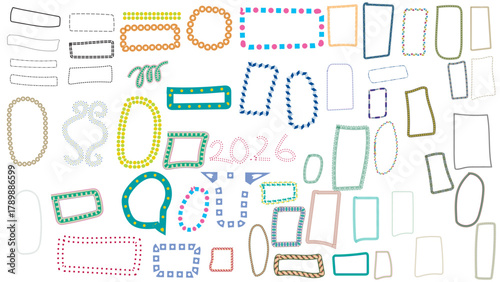 Collection of handdrawn doodle frames, perfect for adding a playful touch to your designs and creative projects