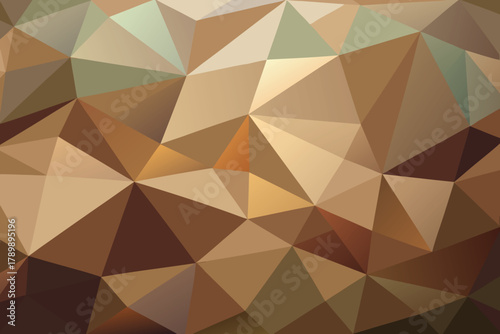 Muted Earth Tone Geometric Polygonal Mesh Abstract Background