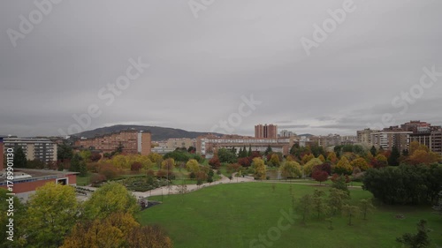 panoramic view of the city park