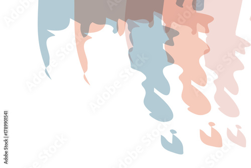 A suggestion of wind and movement, evoked through sweeping strokes of pale blue and green ink. Vecter abstract background.