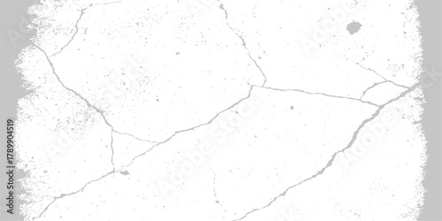 Aged, textured, white paint on a cracked, dirty, gray concrete grunge wall surface. crack, paper, antique, black, white, scratch, brown, land, soil