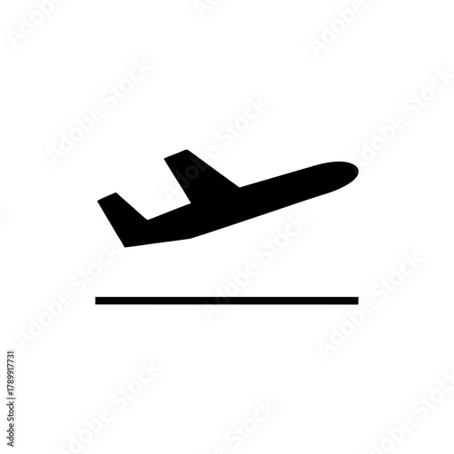  Flight departures icon vector design sign public information symbols standard ISO 7001