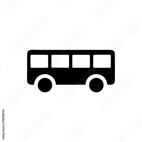 Bus station, or Bus stop, or Buses icon vector design sign public information symbols standard ISO 7001