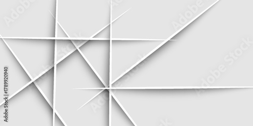 White and gray abstract background. Abstract background smooth fold pattern. Light pale vector background. Eps 10