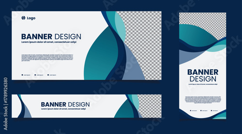 abstract background for company banner template design