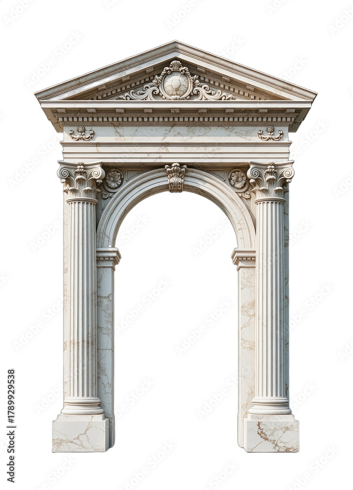 Obraz premium Elegant Classical Arch with Marble Columns