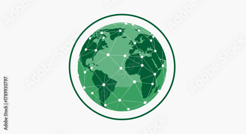 Visual representation of a connected global network, depicting data intertwining across continents, symbolizing worldwide technological advancement and digital communication