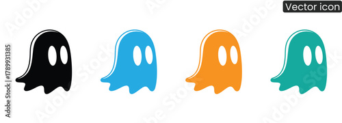 Add a spooky and fun touch to your Halloween designs with these colorful ghosts! Perfect for invitations, decorations, and more. Get your spooky on now!