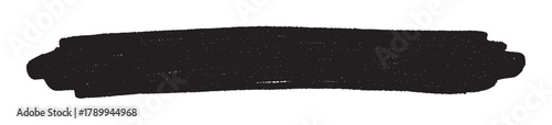Abstract black brush stroke with a grunge texture effect. Hand drawn marker scribble isolated on a white background for creative design and artistic banners