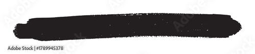 Hand drawn black paint brush stroke with a rough texture. Grunge style artistic smear or daub element for modern graphic design and creative banner backgrounds