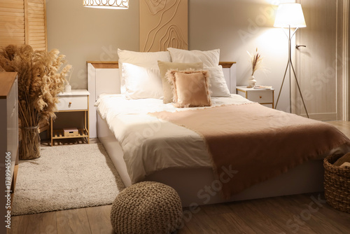 Interior of stylish room wi...