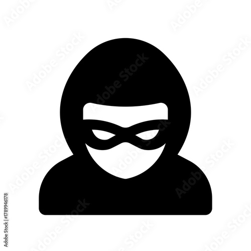 Thief icon. Scammer icon vector