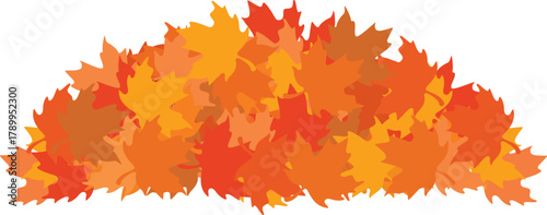 Orange Maple Leaf Piles Collection