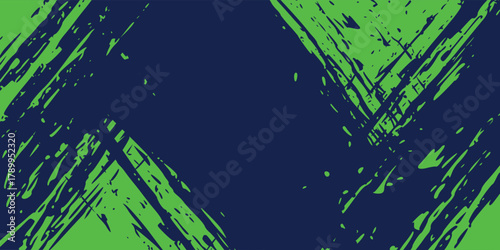 Green sports background design with abstract modern template. Vector illustration of sports players in various activities.